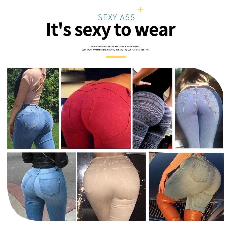 Stringi Women High Waist Thongs tummy control Underwear butt lifter Sexy lingerie body shaper butt enhancer panty booty lifter