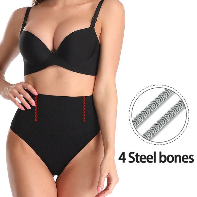 Stringi Women High Waist Thongs tummy control Underwear butt lifter Sexy lingerie body shaper butt enhancer panty booty lifter